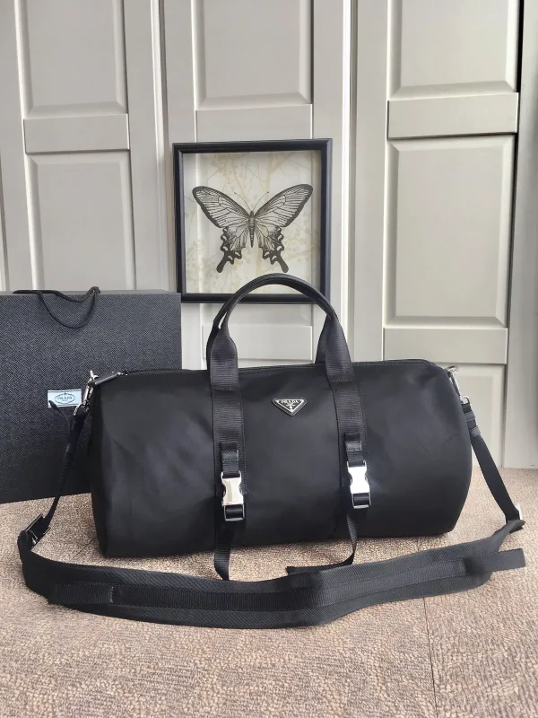 Prada Black Nylon Duffle Bag image 1