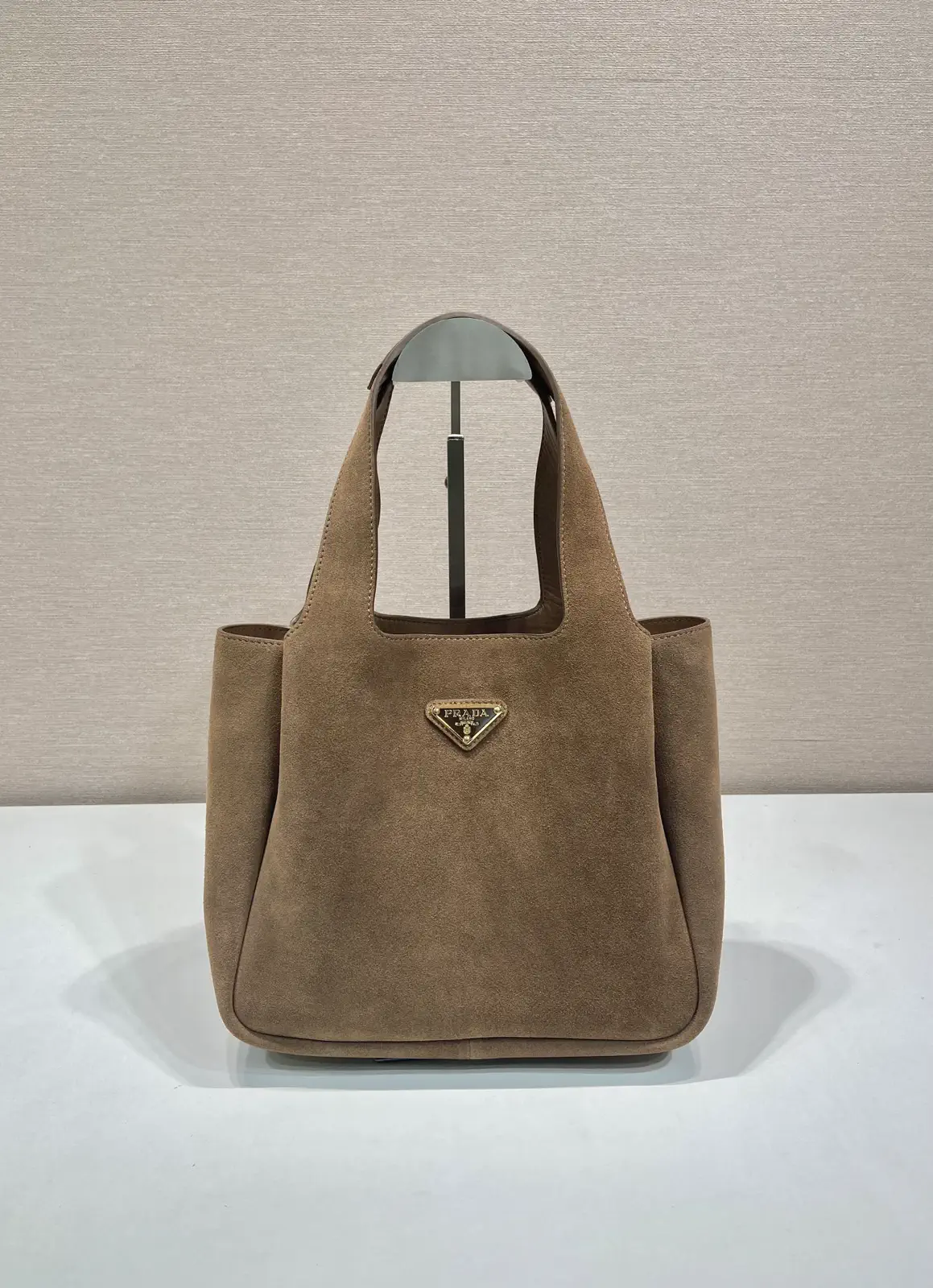 Prada Suede Top Handle Bag image 1
