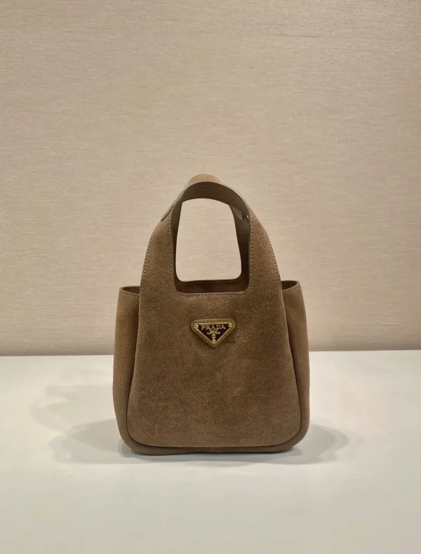 Prada Mini Suede Top Handle Bag image 1
