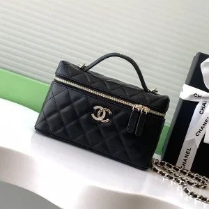 Chanel Quilted Top Handle Chain Bag image 1