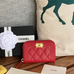 Chanel Quilted Zip Wallet image 1