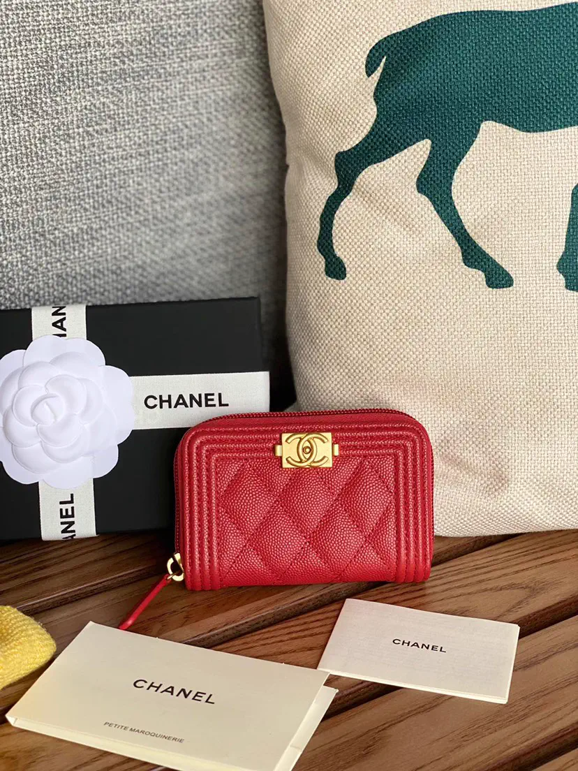 Chanel Quilted Zip Wallet image 1
