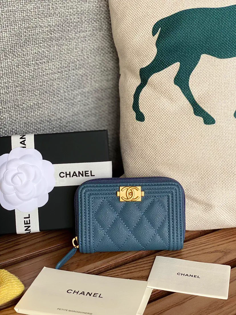 Chanel Quilted Zip Wallet image 1