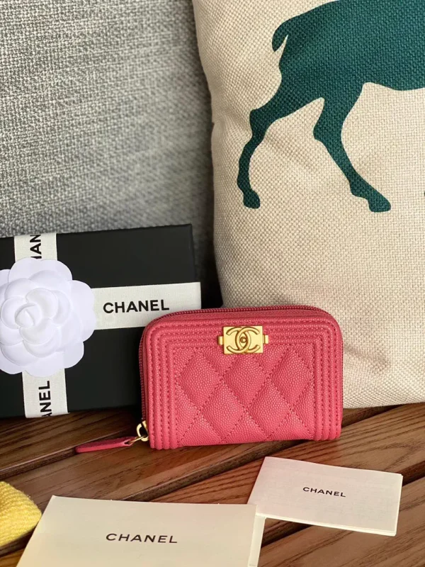 Chanel Quilted Zip Wallet image 1