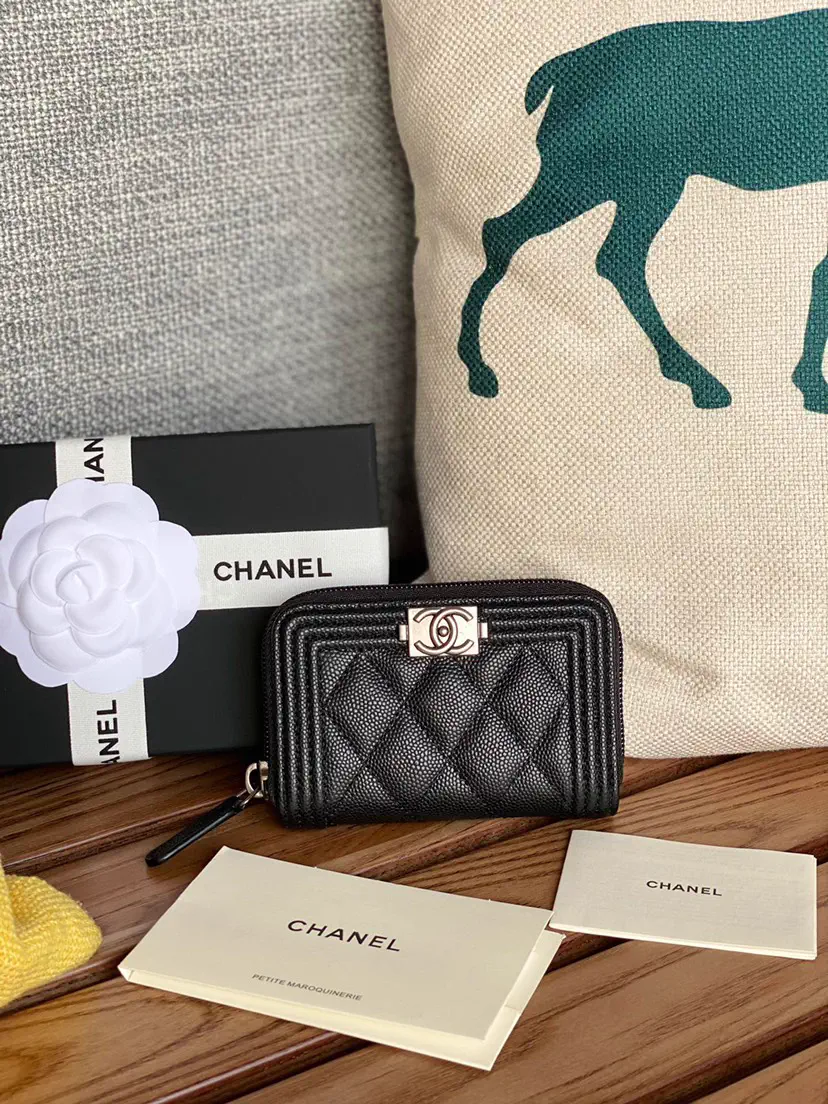 Chanel Quilted Zip Wallet image 1