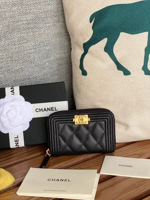 Chanel Quilted Zip Wallet image 1