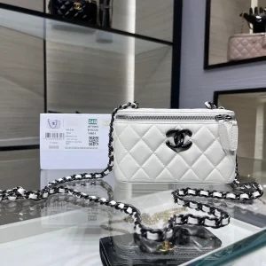 Chanel Quilted Chain Cosmetic Bag image 1