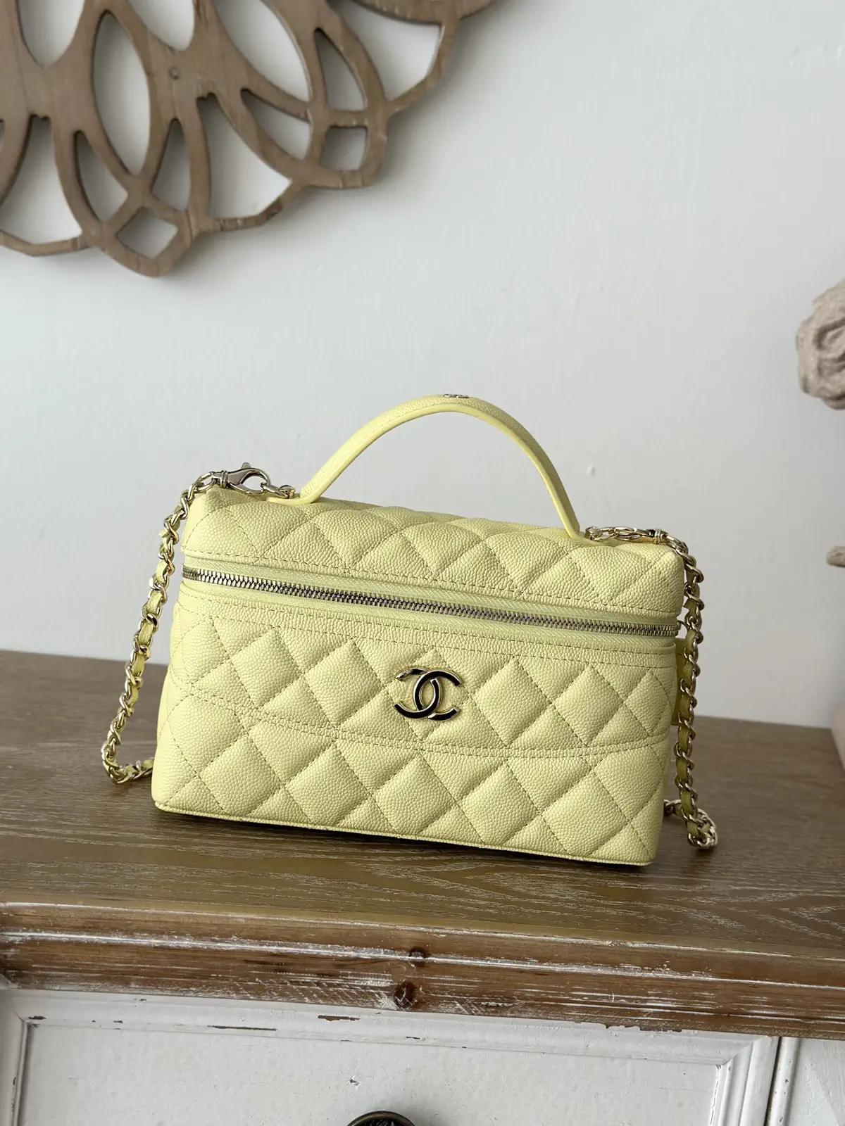 Chanel Quilted Top Handle Chain Bag image 1