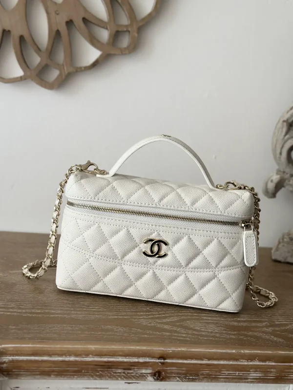 Chanel Quilted Top Handle Chain Bag image 1