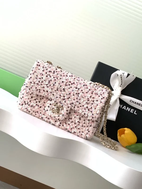 Chanel Sequin Flap Chain Shoulder Bag image 1