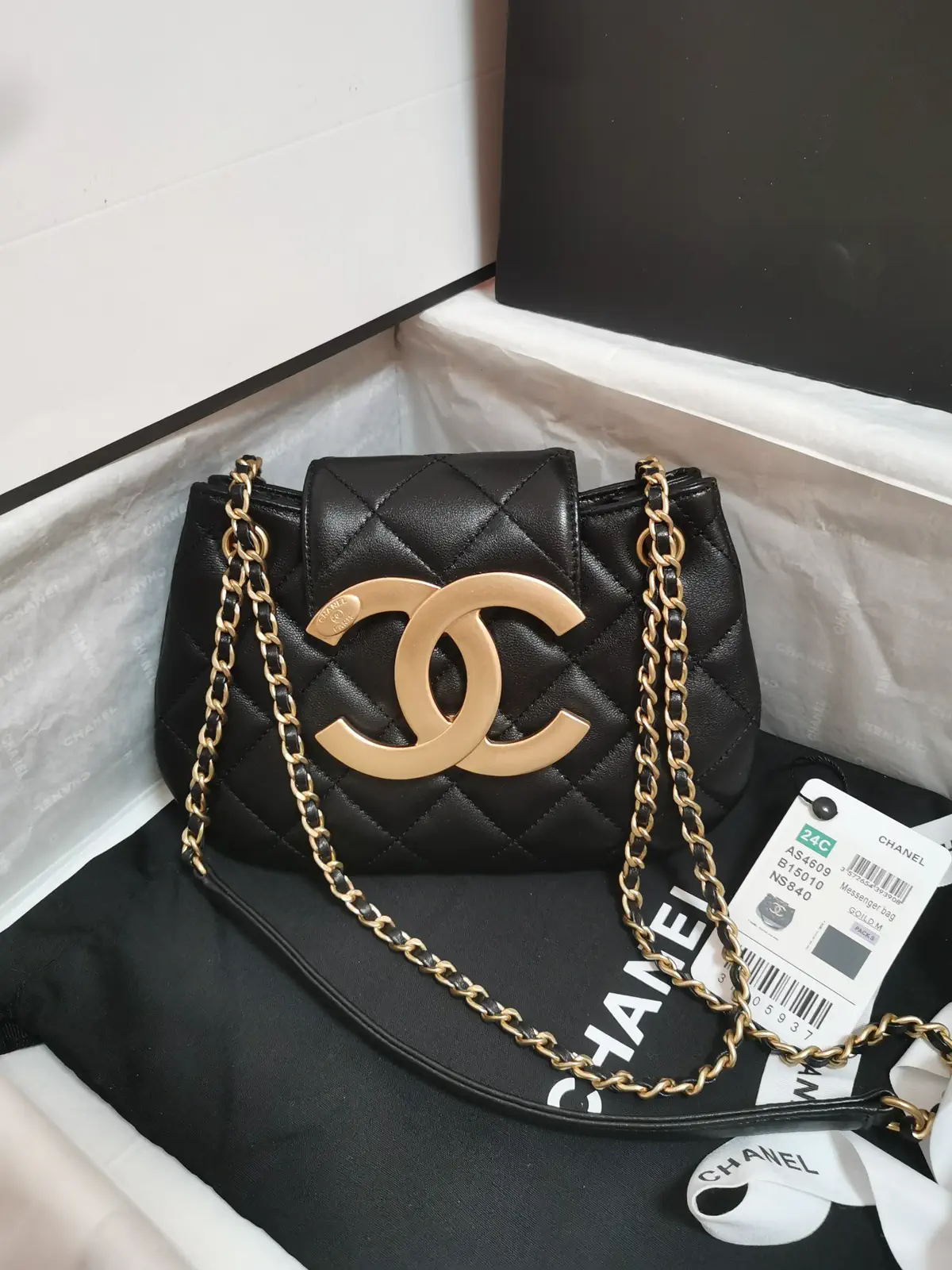 Chanel Quilted Chain Crossbody Bag image 1