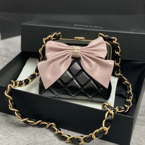 Chanel Quilted Bow Accent Chain Shoulder Bag image 1