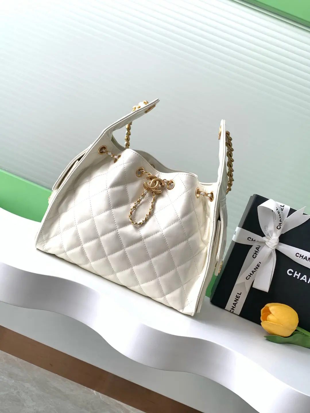 Chanel Quilted Hobo Shoulder Bag image 1