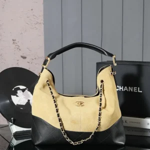 Chanel Quilted Two-Tone Hobo Shoulder Bag image 1