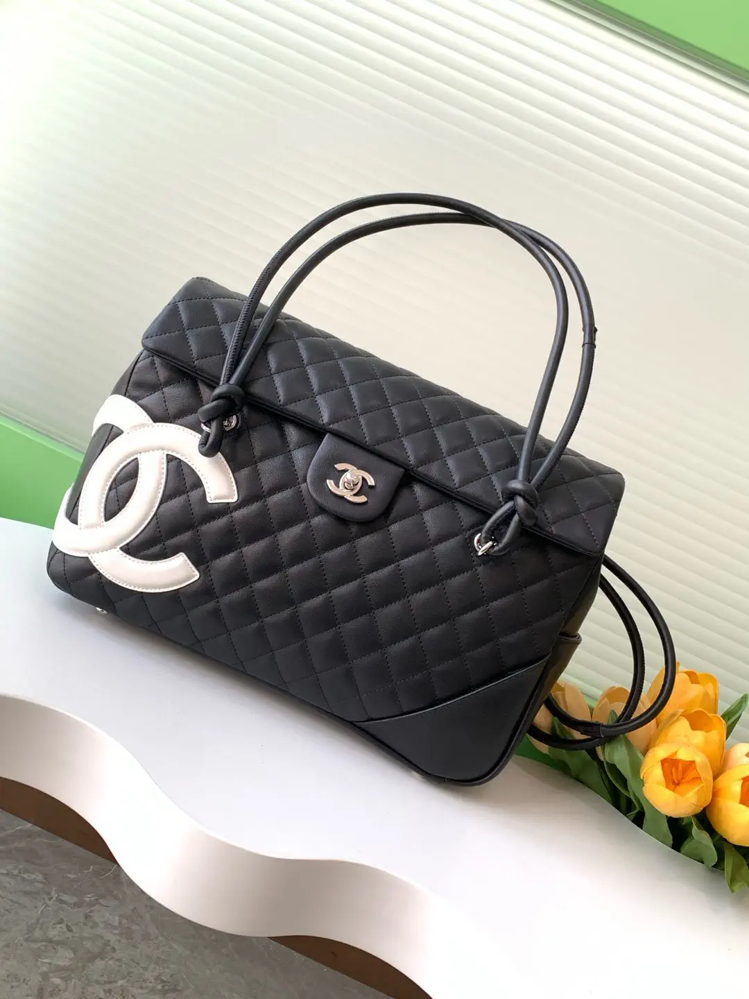 Chanel Quilted Top Handle Bag image 1