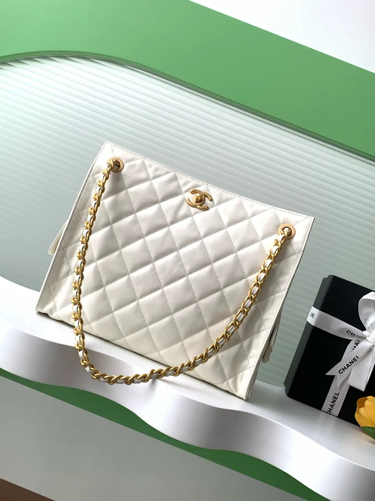 Chanel Quilted Hobo Shoulder Bag image 1