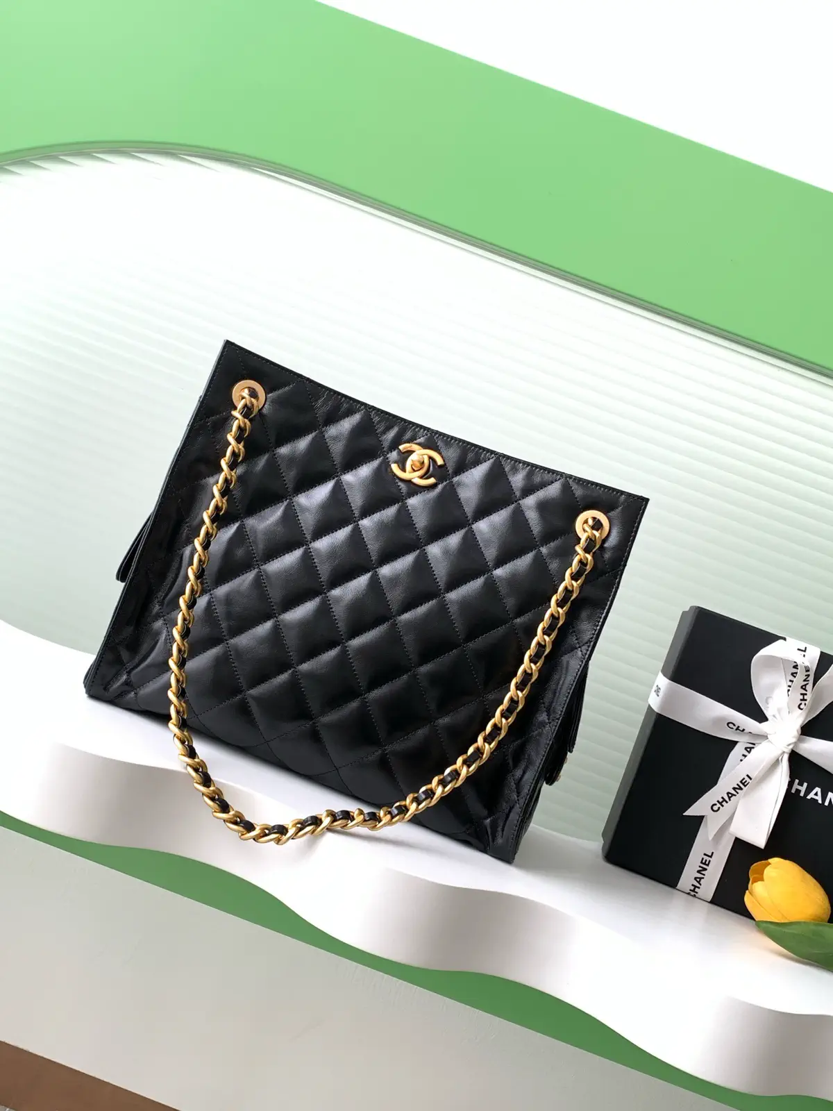Chanel Quilted Hobo Shoulder Bag image 1