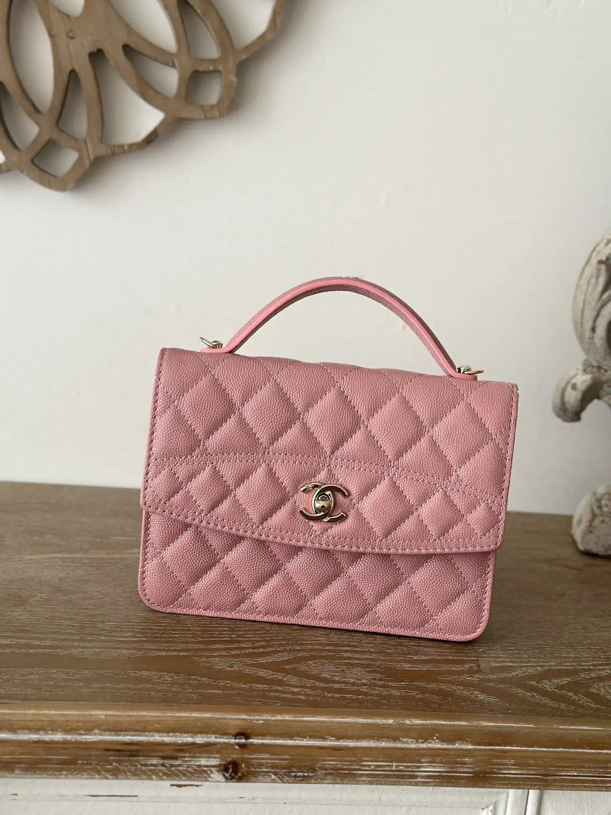 Chanel Quilted Top Handle Bag image 1
