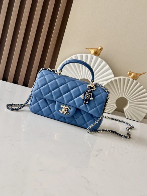 Chanel Quilted Top Handle Bag image 1