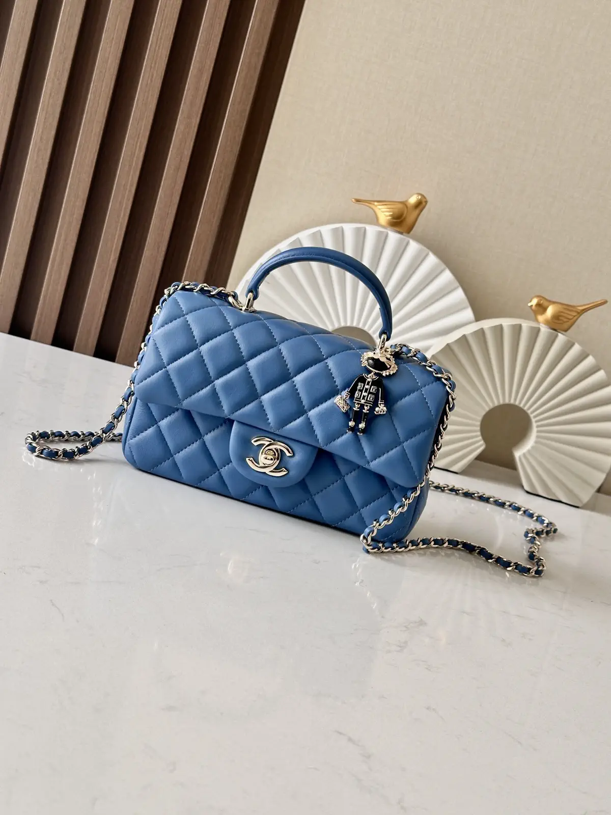 Chanel Quilted Top Handle Bag image 1