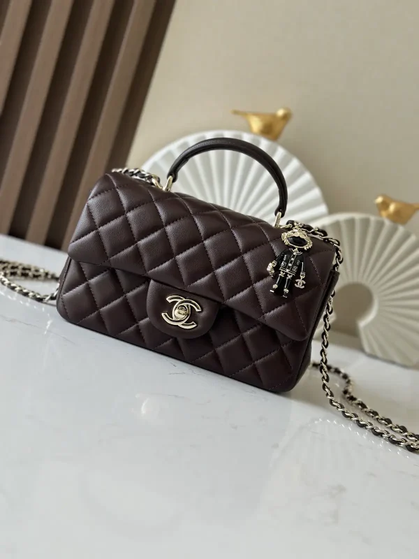 Chanel Quilted Top Handle Bag image 1