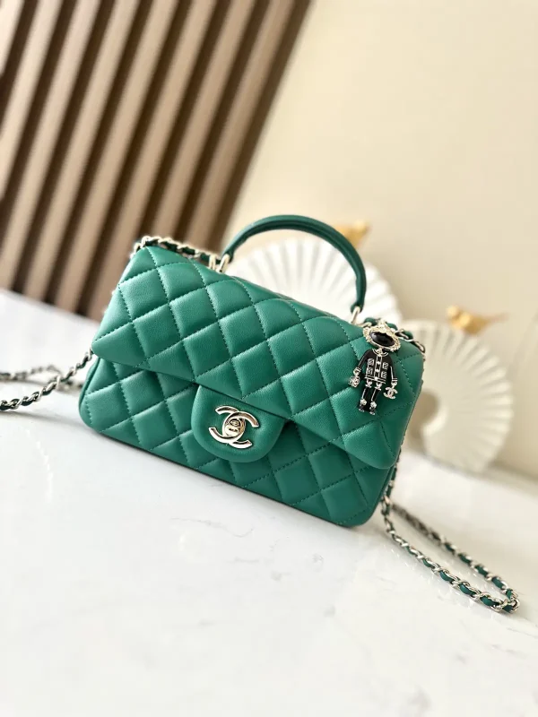 Chanel Quilted Top Handle Crossbody Bag image 1