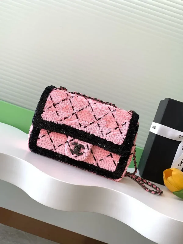 Chanel Quilted Sequin Flap Shoulder Bag image 1