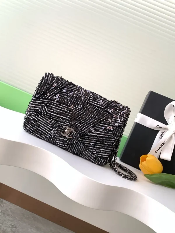 Chanel Sequin Flap Chain Shoulder Bag image 1