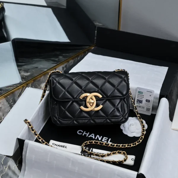 Chanel Quilted Lambskin Mini Flap Crossbody Bag image 1