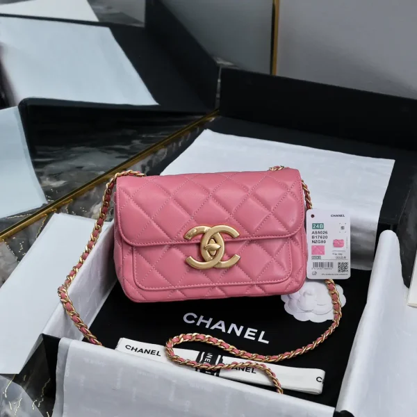 Chanel Quilted Lambskin Mini Flap Crossbody Bag image 1