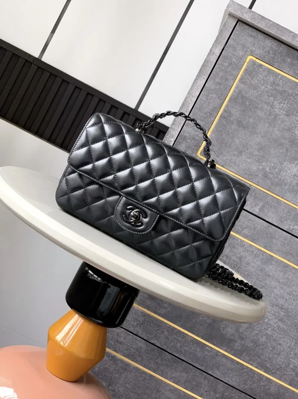 Chanel Quilted Top Handle Flap Bag image 1