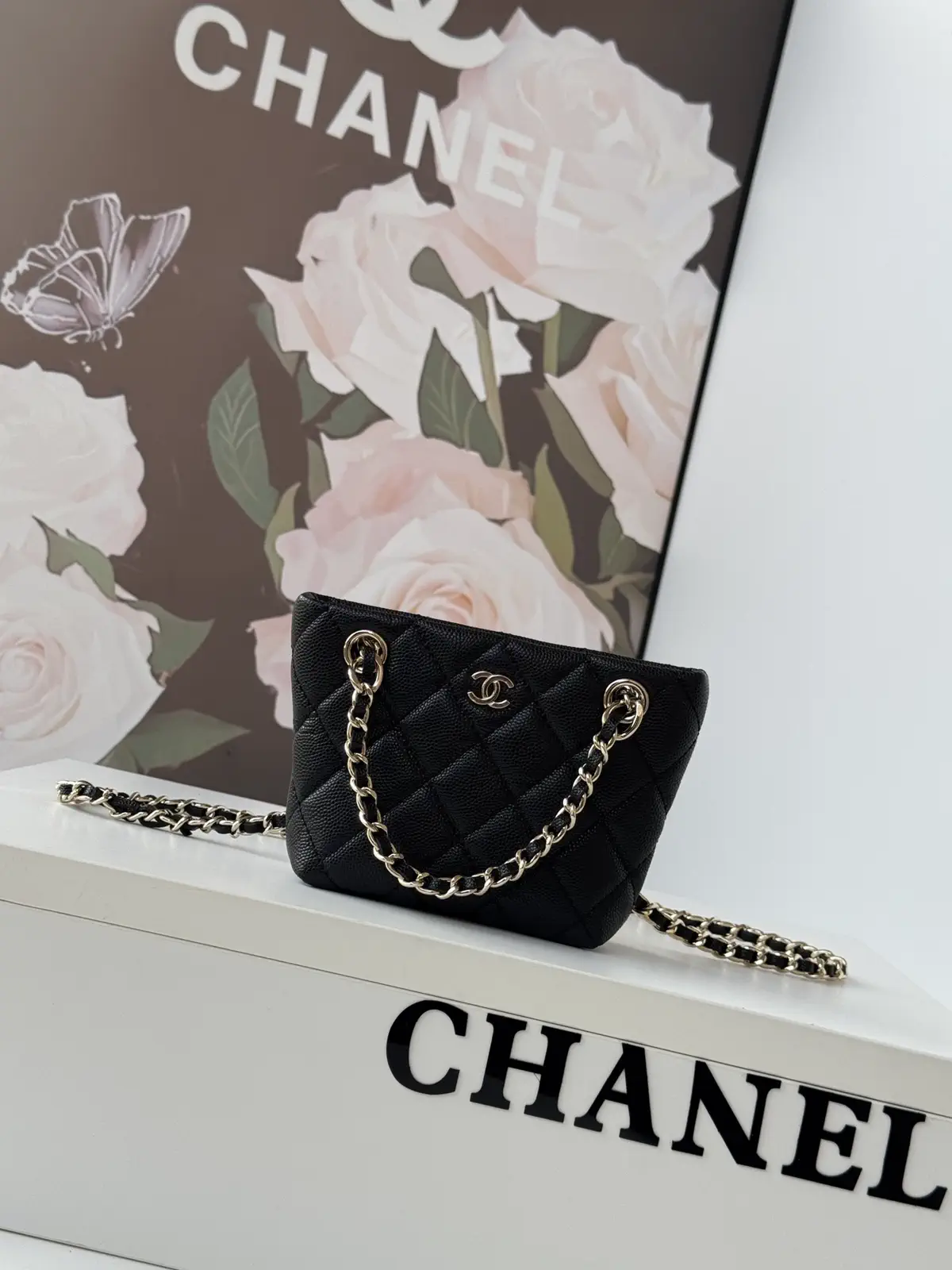 Chanel Mini Quilted Tote Bag image 1