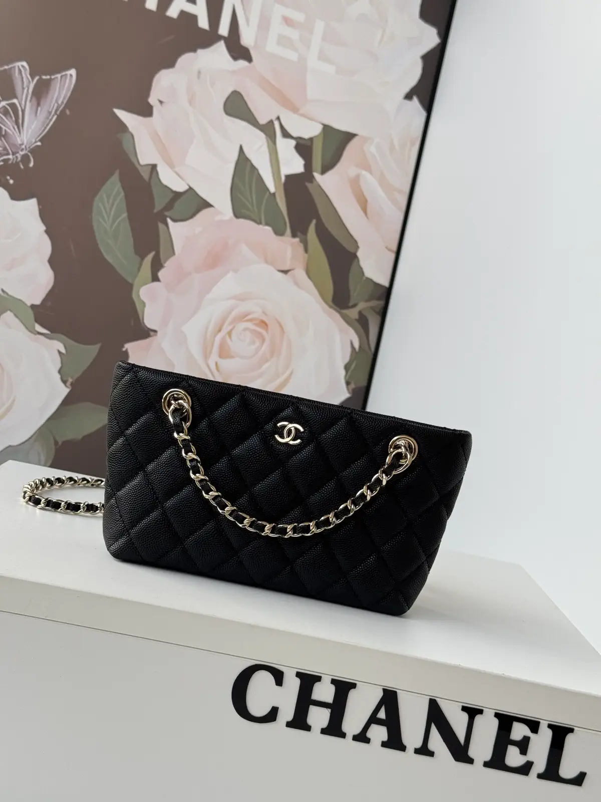 Chanel Quilted Mini Tote Bag image 1