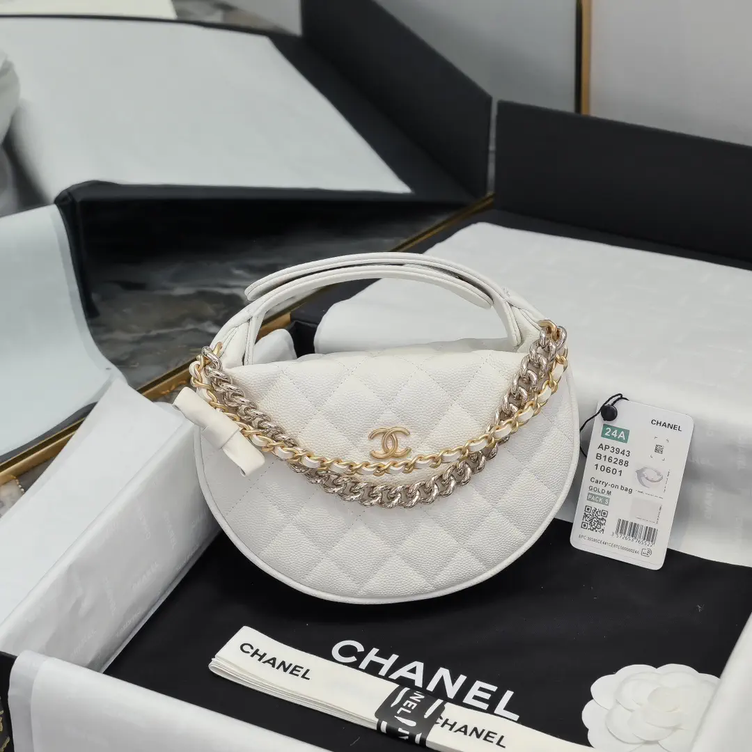 Chanel Quilted Top Handle Clutch Bag image 1