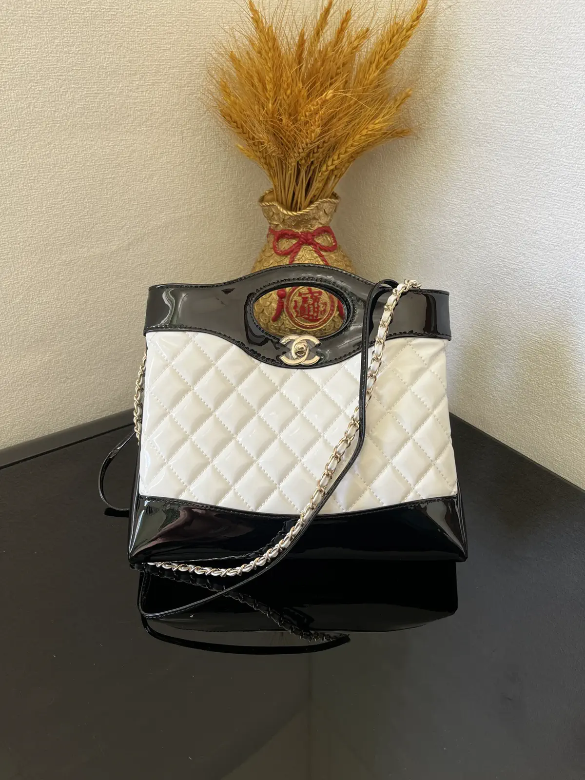 Chanel Mini 31 Bag Quilted Patent Crossbody Bag image 1