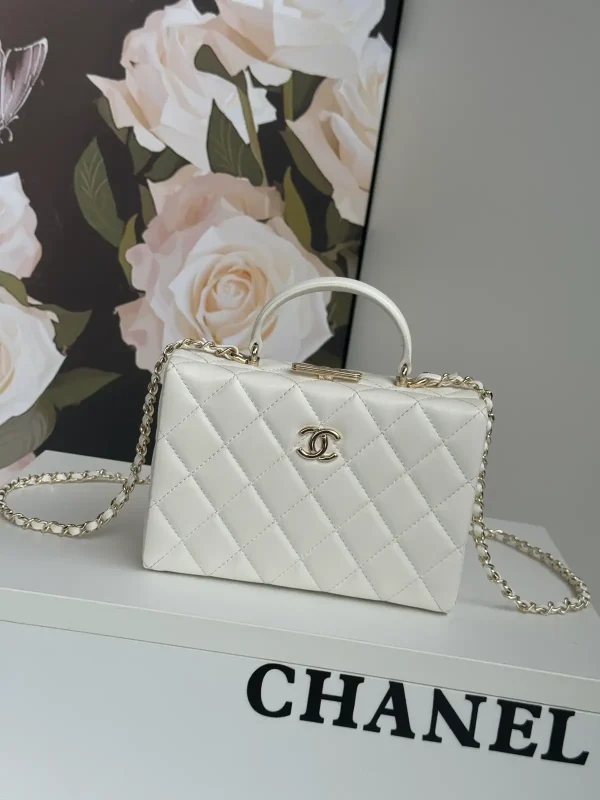 Chanel Quilted Top Handle Chain Bag image 1