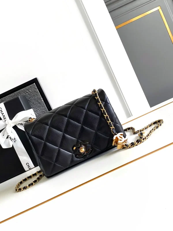 Chanel Quilted Lambskin Flap Chain Bag image 1