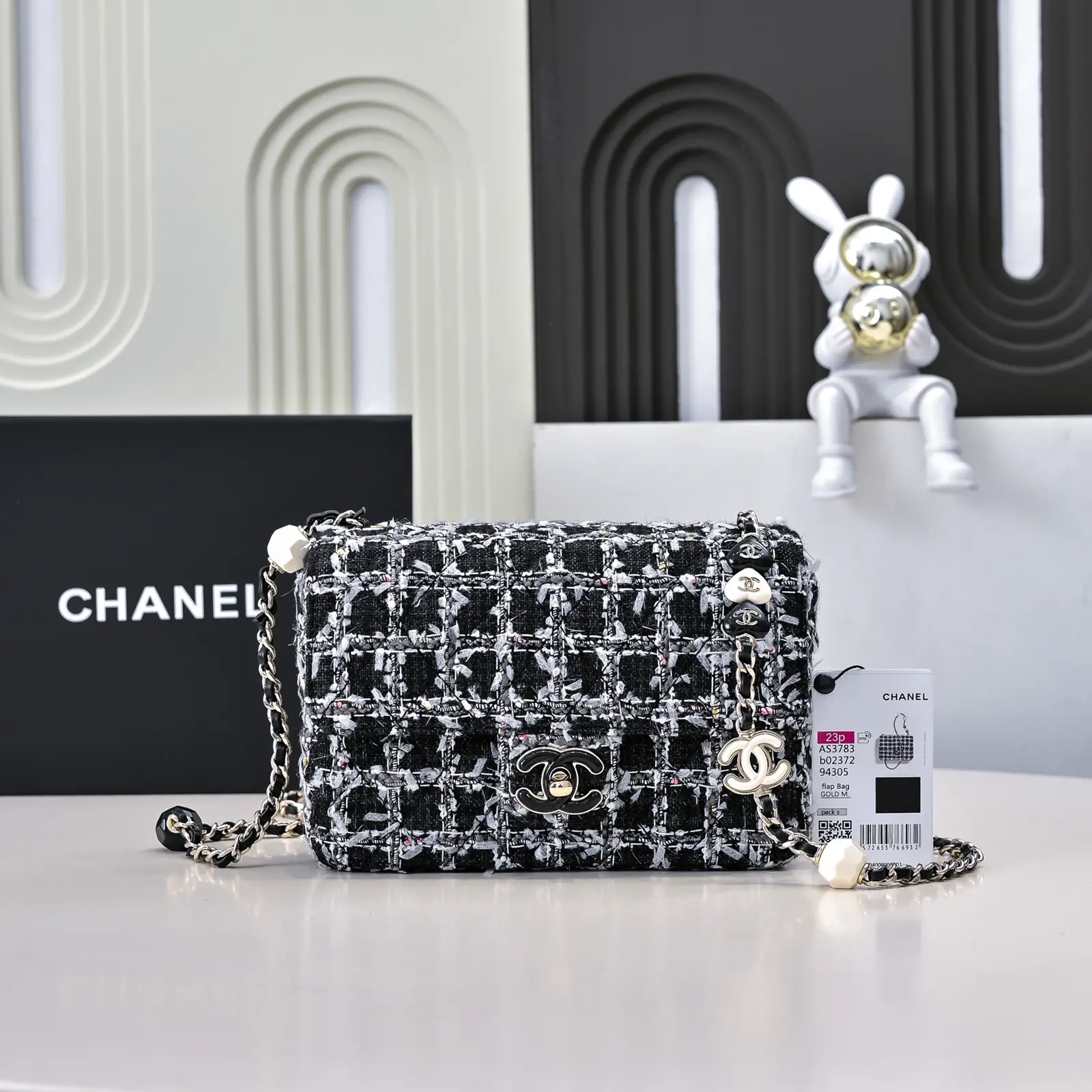 Chanel Enamel Charm Chain Shoulder Bag image 1