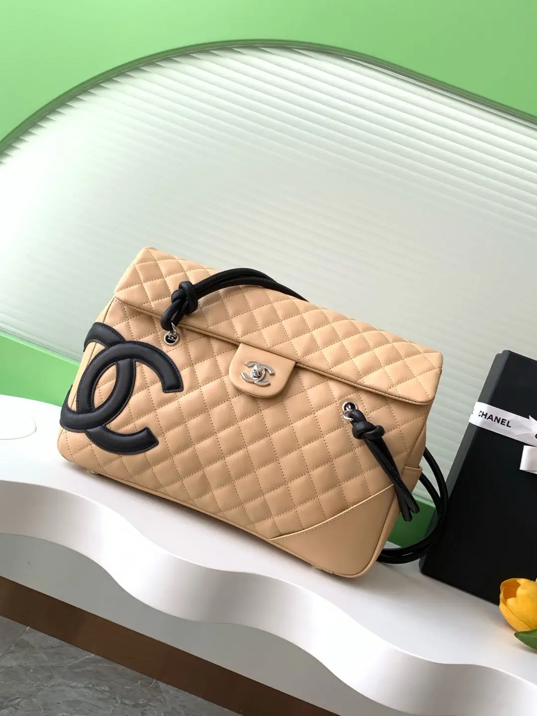 Chanel Quilted Top Handle Bag image 1