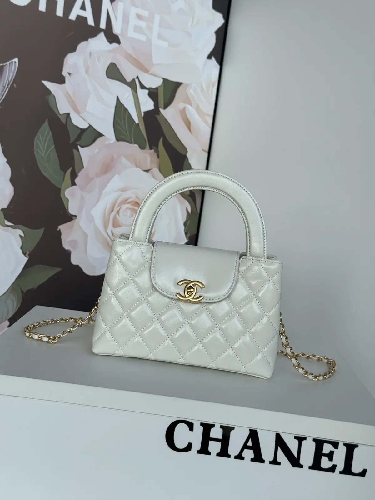 Chanel Quilted Top Handle Bag image 1